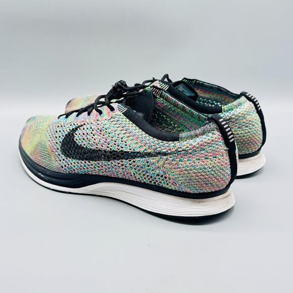 Nike Shoes Mens 11 Multicolor Knit 2.0 Flyknit Racer Athletic Running Sneakers - Picture 6 of 12